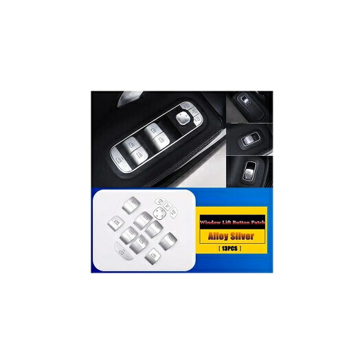 適用: メルセデス ベンツ A B CLA GLB GLA クラス W177 W247 C118 W118 X247 H247 セントラル コントロール エアコン ボタン トリム カバー スタイル 2 SR-CC-4600 Interior parts for cars