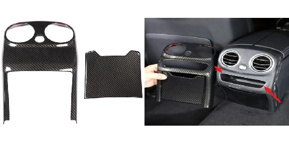 2ピース ABS カーボン 適用: メルセデス ベンツ W205 C クラス C-クラス 2015-2018 リア エアコン 吹き出し口 カバー トリム タイプA・タイプB SR-CC-4688 Interior parts for cars｜オートパーツエージェンシー