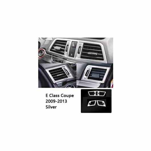 センター コンソール エア コンディション フレーム 装飾 ステッカー 適用: メルセデス ベンツ E クラス クーペ W207 C207 2009-13 サイド シルバー SR-CC-4633 Interior parts for cars