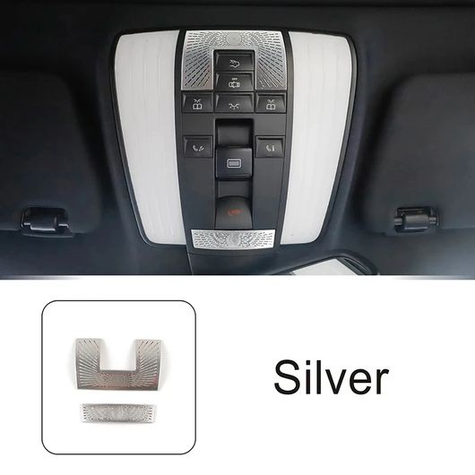 ステンレス スチール ルーフ リード ランプ オーディオ スピーカー 装飾 ネット カバー トリム 適用: メルセデス-ベンツ 2ピース SR-CC-4762 Interior parts for cars