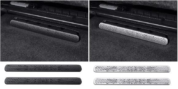 適用: メルセデス ベンツ E クラス W214 S214 2024 カーシート アウトレット エア アウトレット 吹き出し口 保護 カバー トリム ステッカー ブラック・シルバー SR-CC-4787 Interior parts for cars