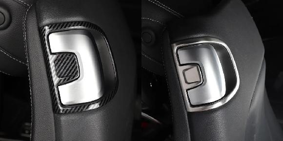 シート ハンドル トリム 適用: メルセデス W205 AMG クーペ AMG C205 2ドア C260 C300 C200 メルセデス C クラス アクセサリー ステンレス ファイバ 2ピース・シルバー 2ピース SR-CC-4796 Interior parts for cars