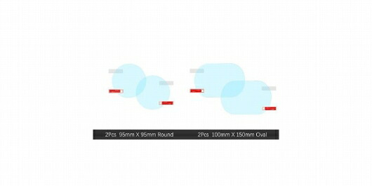 適用: トヨタ カローラ E140 E150 2007-2013 フル カバー バックミラー ミラー 防雨 防曇 フィルム アクセサリー 2009 2010 2011 ラウンド 95MM X 95MM・オーバル 100MM X 150MM SR-CC-5167