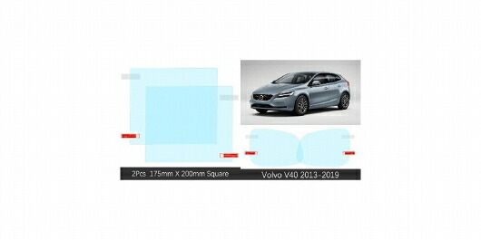 適用: ボルボ/VOLVO V40 V40CC CC クロス カントリー R デザイン 2013-2019 フル カバー バックミラー ミラー 防雨 防曇 スクエア 175MM X 200MM・ボルボ/VOLVO V40 2013-2019 SR-CC-5184
