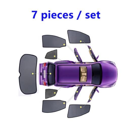 磁石 サンシェード 適用: ポルシェ/PORSCHE マカン 2015 2016 2017 2018 2019 2020 2021 2022 2023 2024 UV 保護 サンシェード バイザー 7ピース セット SR-CC-5600 sunshade 55,356円