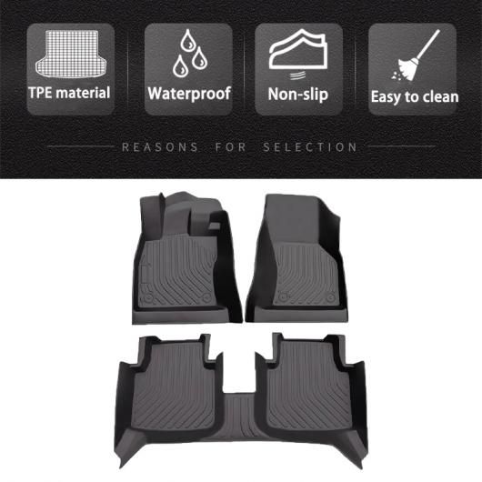 適用: フォルクスワーゲン/VOLKSWAGEN T-ROC TROC 2018 2019-2023 TPE フロアマット カーペット 左ハンドル用 フットパッド カバー カーペット パッド フット パッド フル ラグ 左ハンドル用 SR-CC-5786 Interior parts for cars