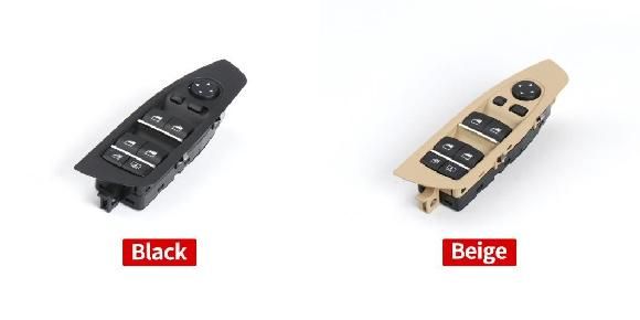 パワー ウインドウ スイッチ 適用: BMW F01 F02 F04 電動 パワー クロージング ウインドウ パネル スイッチ 適用: BMW 7シリーズ 61319241915 ブラック・ベージュ SR-CC-6652 Car parts