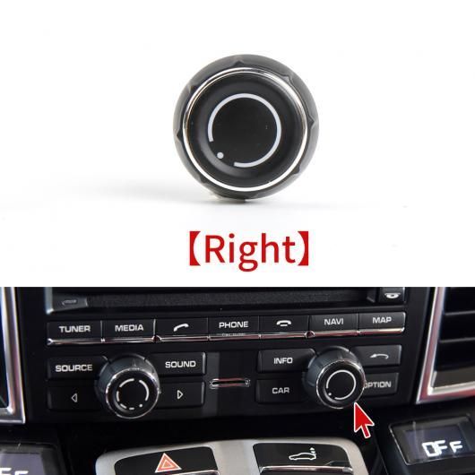 適用: ポルシェ/PORSCHE カイエン パナメーラ マカン センター コンソール オーディオ ボリューム ノブ カバー CD コントロール スイッチ ボタン 適用: 911 718 918 ボクスター 右 SR-CC-6709 Interior parts for cars
