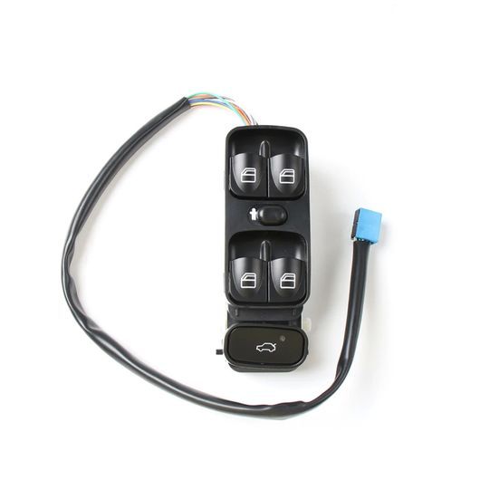 2098203410 適用: メルセデス ベンツ CLK W209 クラス 2003-2009 電動 ウインドウ コントロール スイッチ ウインドウ リフト スイッチ アセンブリ-左 フロント ブラック SR-CC-7471 Car parts
