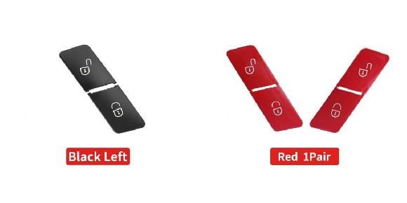 左 右 インテリア ドア ロック アンロック スイッチ ボタン 適用: メルセデス ベンツ C A B GLK E GLE クラス C204 GLK204 W212 W207 W166 W176 W246 ブラック 左・レッド 1ペア SR-CC-7124 Interior parts for cars