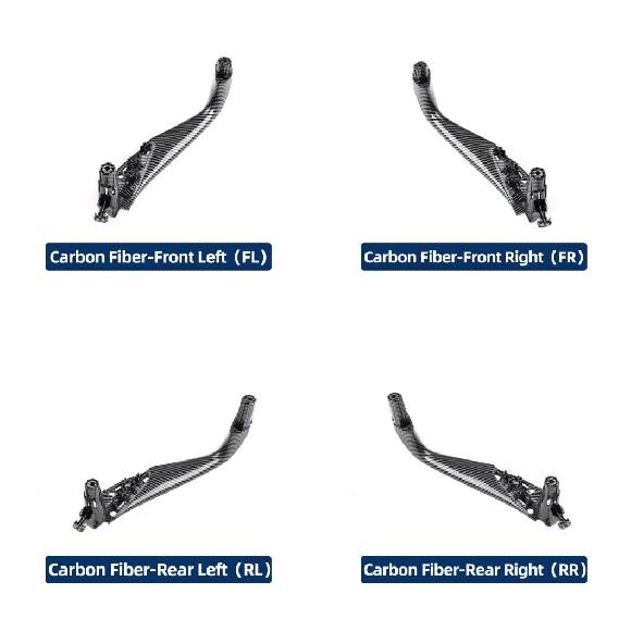 トリム フロント リア 左 右 ドア ハンドル インサイド カバー 適用: BMW 5シリーズ G30 G38 2018-2023 51417438524 カーボン フロント 左~カーボン リア 右 SR-CC-7660 Interior parts for cars|オートパーツエージェンシー