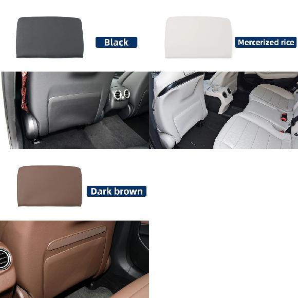 W205 W213 W253 W257 インテリア フロント シート バック ポケット ストレージ カバー 適用: メルセデス ベンツ C E GLC CLS クラス シート バック トリム カバー ブラック～ブラウン SR-CC-7922 Interior parts for cars