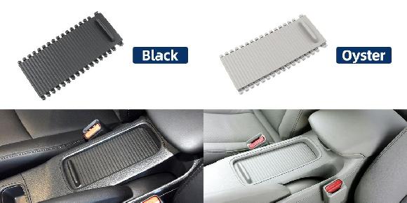 2012-2017 センター コンソール カップホルダー ローラー カバー 適用: 日産 シルフィ ブルーバード シルフィ 96965-3RA0B スライディング シャッター ブラック・ベージュ SR-CC-8350 Interior parts for cars