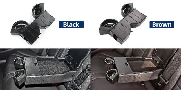 適用: メルセデス ベンツ C GLC クラス W205 W253 W213 W222 ブラック リアシート アームレスト カップホルダー 0998100213 ブラック 1ピース・ブラウン 1ピース SR-CC-8421 Interior parts for cars