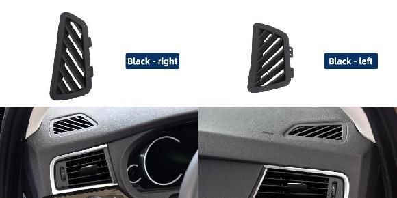 適用: BMW 5シリーズ GT F07 2009-2016 51459142605 ダッシュボード エアコン 吹き出し口 グリル リペア キット ブラック 右・ブラック 左 SR-CC-8439 Interior parts for cars