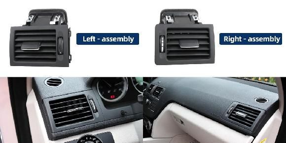 ミドル エアコン 吹き出し口 グリル アウトレット パネル 適用: メルセデス ベンツ W204 C180 C200 C220 C230 C260 ダッシュ フロント センター アセンブリ 左・アセンブリ 右 SR-CC-8641 Interior parts for cars
