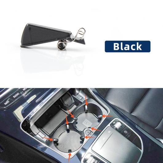 適用: メルセデス ベンツ W206 W205 W213 W253 2015-2021 クリップ センター コンソール カップホルダー インテリア ドリンク ホルダー バックル ブラック SR-CC-8827 Interior parts for cars