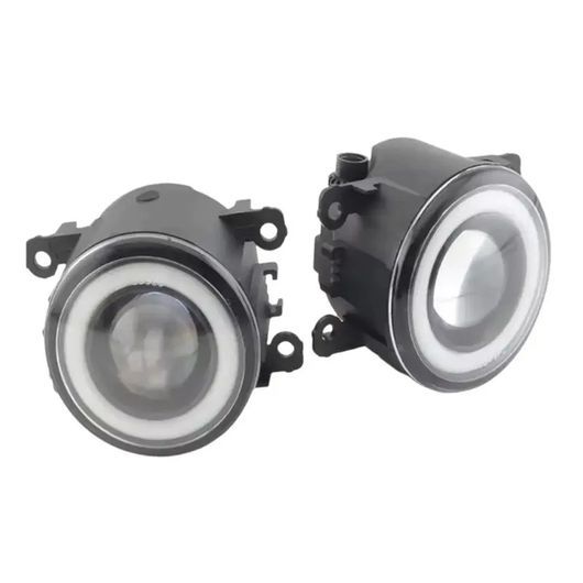 フロント ホワイト LED フォグライト エンジェルアイ デイタイム ランニング ライト 適用: ジムニー 2018-2020 JB43 レンズ SR-DD-0012 Car light