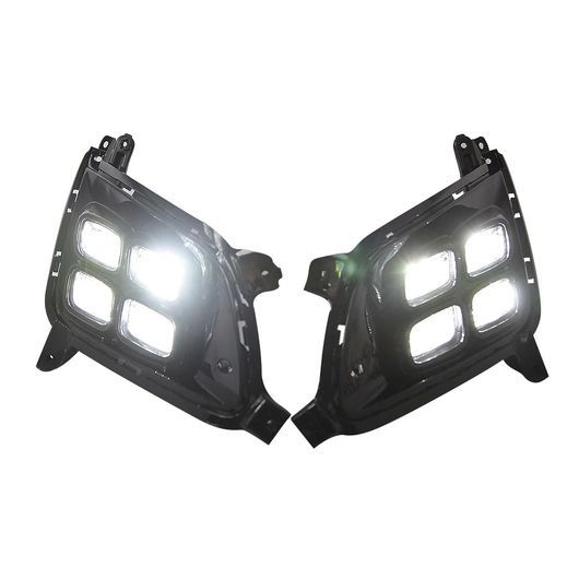 DRL 適用: 起亜 オプティマ K5 2013-2015 LED フォグランプ カバー デイタイム ランニング ライト イエロー ウインカー SR-DD-0747 Car light