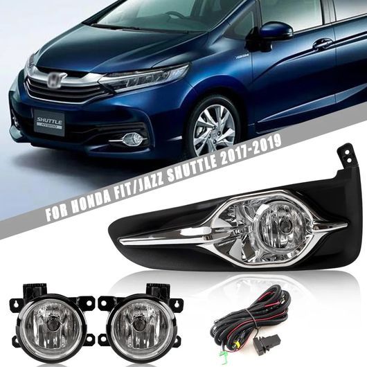 DRL 適用: ホンダ フィット ジャズ シャトル 2017-2019 LED DRL デイタイム ドライビング ランニング ライト フォグランプ カバー ホール ライト SR-DD-0837 Car light｜オートパーツエージェンシー 27,248円
