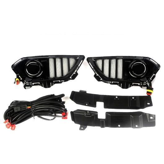 DRL 適用: トヨタ ヤリス ヴィッツ エーティブ 2022-2023 LED DRL デイタイム ドライビング ランニング ライト デイライト フォグランプ カバー ホール ライト SR-DD-0839 Car light｜オートパーツエージェンシー