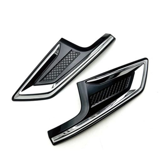 2ピース フロント バンパー フォグライト カバー 吸気口 装飾 フレーム トリム アクセサリー アクセサリー 適用: 日産 セレナ C28 2023 ブラック SR-DD-2039 Exterior parts for cars｜オートパーツエージェンシー