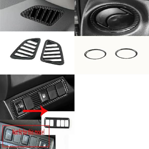 適用: 日産 ナバラ NP300 ST 2014-2017 2018 2019 インテリア アクセサリー ウインドウ スイッチ カバー サイド エアコン 吹き出し口 カバー~ヘッドライト スイッチ カバー SR-AA-3284 Interior parts for cars|オートパーツエージェンシー