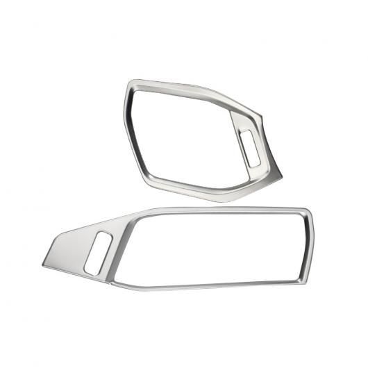 適用: フォード/FORD フォーカス 4 MK4 2019-2023 左ハンドル用 フロント エアコン 吹き出し口 トリム 2ピース エアコン吹き出し口 ステッカー 装飾 カバー スチール シルバー SR-DD-3286 Interior parts cars|オートパーツエージェンシー