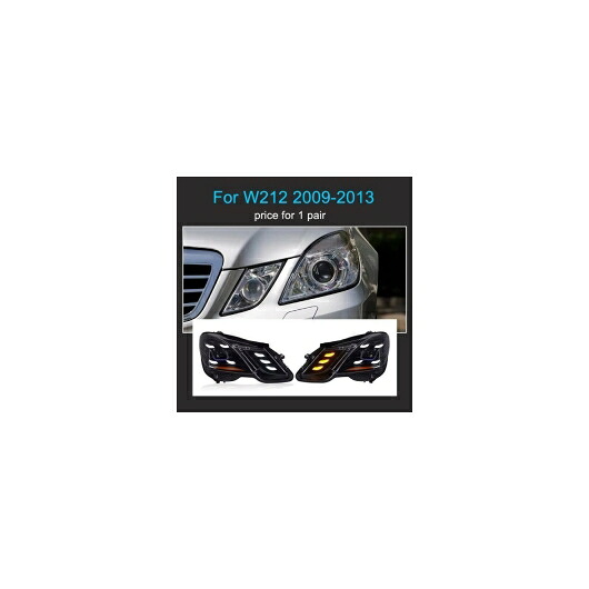 適用: ベンツ E-クラス W212 ヘッドライト 2010-2013 LED プロジェクター ヘッドランプ デイタイムランニングライト 自動車 アクセサリー LED ヘッドライト 1ペア SR-DD-3567 Car light｜オートパーツエージェンシー