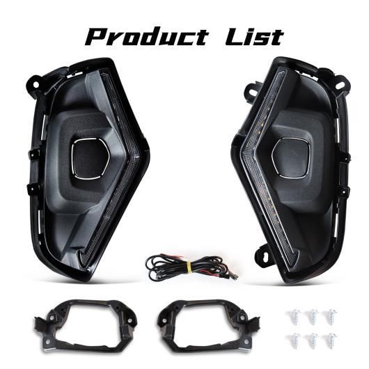 フロント LED フォグライト 適用: トヨタ RAV4 RAV 4 2019-2025 デイタイムランニングライト フォグランプ アセンブリ ドライビング ヘッドライト ウインカー ランプ DRLのみ SR-DD-3685 Car light｜オートパーツエージェンシー