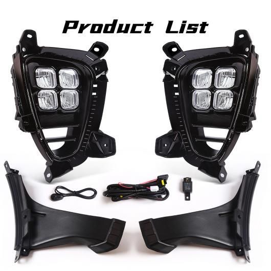 LED DRL フォグランプ 適用: 起亜 ソレント LX EX 2019 2020 デイタイム ランニング ライト USスレッド/韓国 バージョン フロント バンパー ライト アクセサリー 12V アジアン モデル SR-DD-3688 Car light｜オートパーツエージェンシー