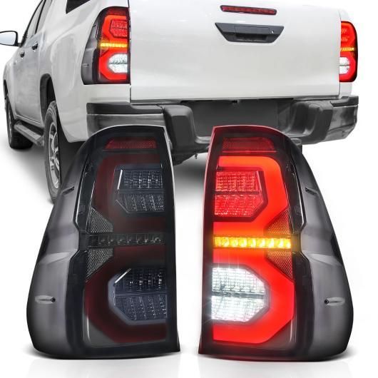 LED テールライト アセンブリ 適用: トヨタ ハイラックス レボ 2015-2022 リア ブレーキ ランプ ダイナミック ウインカー ワーニング ライト リバース ランプ 12V スモーク シェル SR-DD-3751 Car light|オートパーツエージェンシー