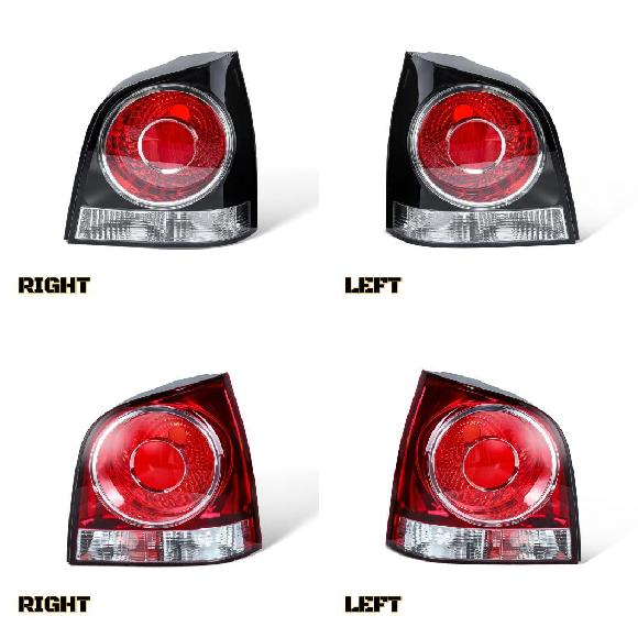 ブラック/レッド テール ランプ リア ブレーキ ライト 適用: フォルクスワーゲン/VOLKSWAGEN ポロ ハッチバック 2006-2010 テールライト 右のみ ブラック~左のみ レッド SR-DD-3698 Car light|オートパーツエージェンシー