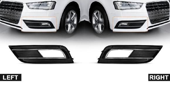 フロント バンパー ライト カバー 適用: アウディ/AUDI A4 クアトロ B8 B9 2013-2016 フォグランプ グリル 左 右 フォグ ライト グリル 8KD807681B 8KD807682B 左・右 SR-DD-3735 Exterior parts for cars｜オートパーツエージェンシー