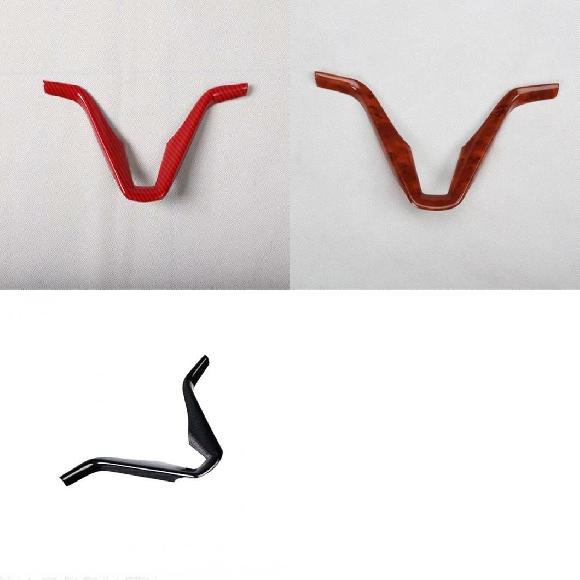 適用: ヒュンダイ/現代/HYUNDAI ツーソン 2015-2018 2019 2020 カーボンファイバー U シャープ ステアリング ホイール パネル カバー 保護 トリム モデル 1~モデル 3 SR-AA-3322 Interior parts for cars