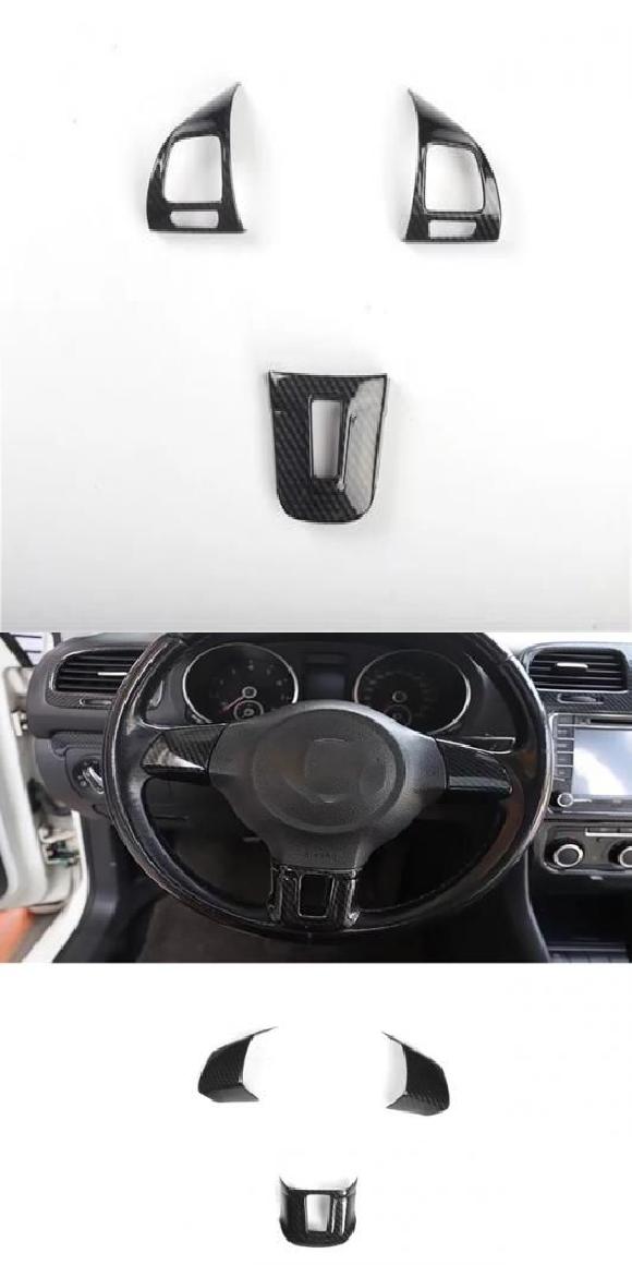 カーボンファイバー ステッカー 適用: フォルクスワーゲン/VOLKSWAGEN ゴルフ 6 GTI MK6 2009-2012 ハイ 構成 左ハンドル用 右ハンド用・ロー 構成 左ハンドル用 右ハンドル用 SR-AA-3430 Interior parts for cars｜オートパーツエージェンシー