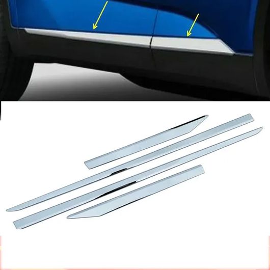 適用: 日産 キャシュカイ J12 2022 2023 ABS クローム サイド ドア ボディ リア フロント バンパー バンパー ストリップ トリム アクセサリー スタイリング サイド ドア ボディ カバー SR-AA-0265 Exterior parts for cars