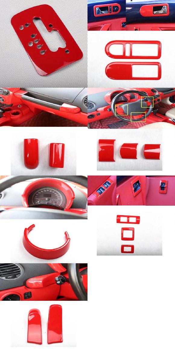 適用: フォルクスワーゲン/VOLKSWAGEN ビートル 2003-2011 レッド インテリア アクセサリー ギア シフト パネル カバー ギア パネル 06-11～パイロット カバー 03-11 SR-AA-0249 Interior parts for cars
