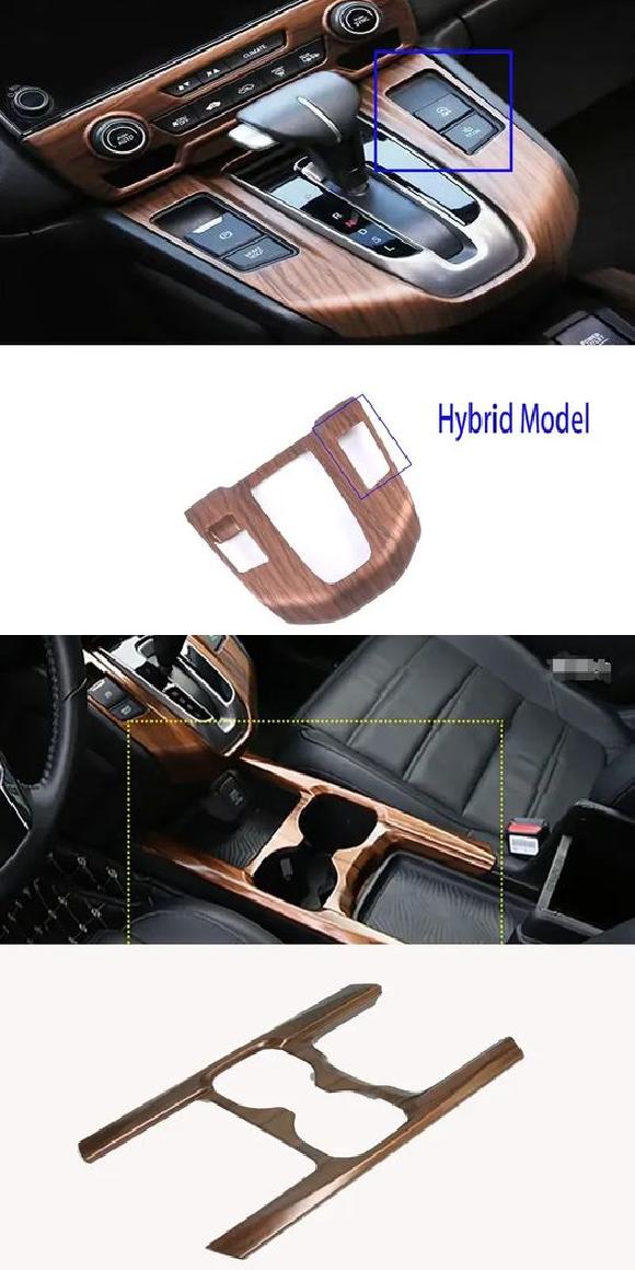 適用: ホンダ CRV CR-V 2017 2018 2019 2020 2021 2022 ピーチ ウッド インテリア アクセサリー 装飾 カバー トリム ギア パネル ハイブリッド・インストルメント フレーム SR-AA-0268 Interior parts for cars