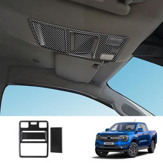 適用: フォード/FORD レンジャー 2023 2024 ABS カーボン調 インテリア アクセサリー ウインドウ スイッチ ギア シフト パネル フロント リア 通気口 ステッカー フロント 読書灯 SR-AA-3592 Interior parts cars