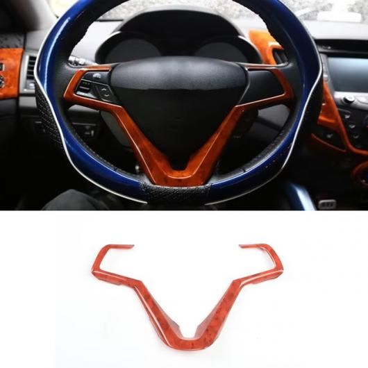 左ハンドル用 適用: ヒュンダイ/現代/HYUNDAI ヴェロスター 2011-2014 2015 2016 イエロー 木目調 インテリア アクセサリー ウインドウ スイッチ カバー ステアリング ホイール カバー SR-AA-3613 Interior parts for cars