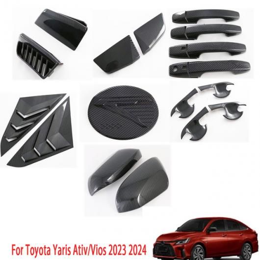 左ハンドル用 右ハンドル用 適用: トヨタ ヤリス ヴィッツ エーティブ/ヴィオス 2023 2024 エクステリア アクセサリー フロント フォグライト ベゼル カバー 7点セット 左ハンドル用 SR-AA-3659 Car light｜オートパーツエージェンシー