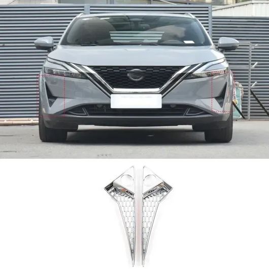 適用: 日産 キャシュカイ J12 2022 2023 ABS クローム フロント リア フォグライト ベゼル トリム フォグライト ランプ バンパー プロテクター カバー アクセサリー ABS クローム A SR-AA-3663 Car light