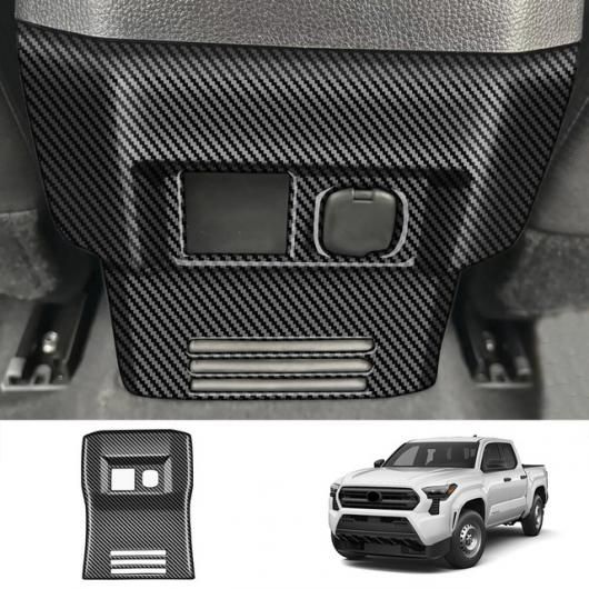 適用: トヨタ タコマ 2024 2025 ABS カーボンファイバー インテリア アクセサリー ウインドウ スイッチ リフト ギア シフト カバー トリム パネル リア エアコン カバー SR-AA-3810 Interior parts for cars