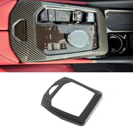 ABS カーボンファイバー 適用: BMW 5シリーズ G60 2024 2025 センター コントロール シフト フレーム フロント カップホルダー カバー インテリア アクセサリー ギア シフト パネル SR-AA-3818 Interior parts for cars
