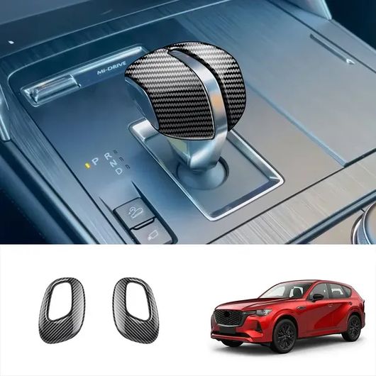 左ハンドル用 右ハンドル用 適用: マツダ CX60 CX 60 2022 2023 2024 インテリア アクセサリー カーボンファイバー エアコン カバー トリム バックミラー ミラー ギア シフト ヘッド SR-AA-3834 Interior parts for cars