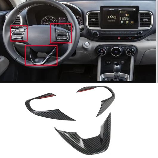 適用: ヒュンダイ/現代/HYUNDAI VENUE 2019 2020 2021 2022 ABS カーボンファイバー ギア シフト パネル カバー トリム ウインドウ ガラス リフト ボタン ステアリング ホイール カバー SR-AA-3878 Interior parts for cars｜オートパーツエージェンシー