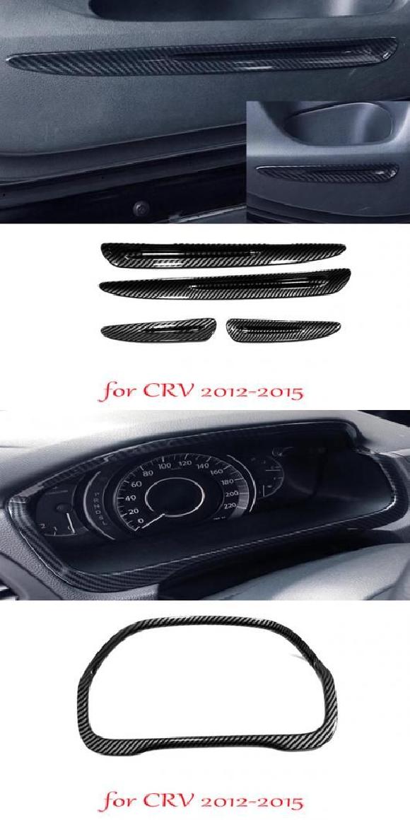 適用: ホンダ CRV CR-V 2012 2013 2014 2015 ABS カーボンファイバー アームレスト ギア シフト ドア ウインドウ インナー ドア ストリップ カバー・インストルメント パネル SR-AA-3871 Interior parts for cars