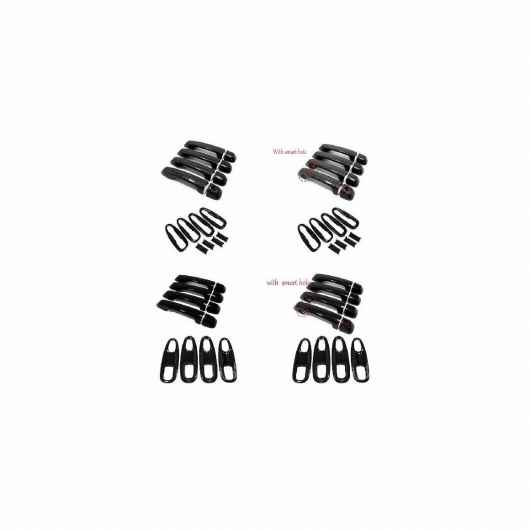 適用: トヨタ ランドクルーザー プラド FJ150 FJ 150 2010-2019 ABS ブラック サイド ドア ハンドル カーボンファイバー 1 ホール 2点セット～ブラック 3ホール 2点セット SR-AA-3843 Exterior parts for cars 14,207円