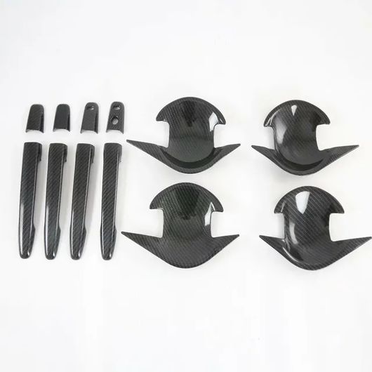 適用: 三菱 ASX RVR アウトランダー スポーツ 2013-2021 カーボンファイバー ABS ドア ハンドル カバー トリム ドア ハンドル ボウル ステッカー プロテクター ハンドル ボウル SR-AA-3946 Car parts
